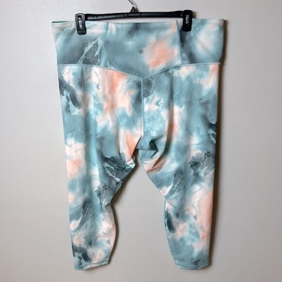 NWT Athleta Elation printed 7/8 tights leggings in Marine Minimalistic Grey - Picture 7 of 13